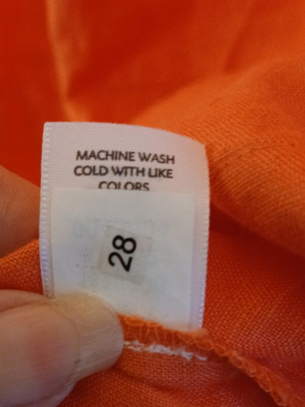 J Jill Women's Orange 100% Linen Sleeveless Shift Dress - Picture 8 of 9